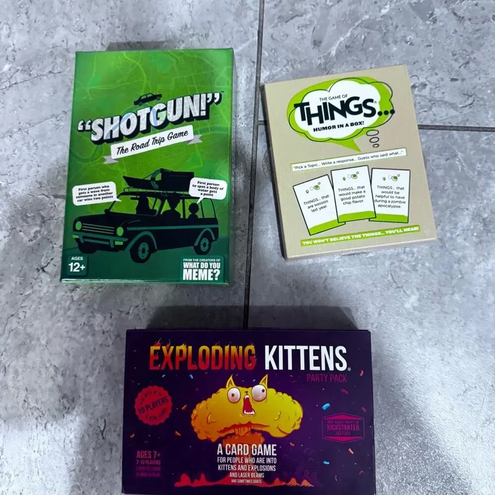 Family Card games, set of 3